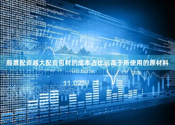 股票配资越大配资包材的成本占比远高于所使用的原材料